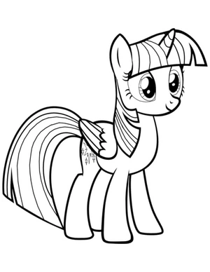 Tranquil and Equilibrium Pony Coloring Page