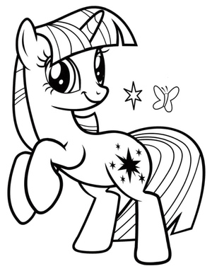 Twilight Sparkle Leaps Among Butterflies