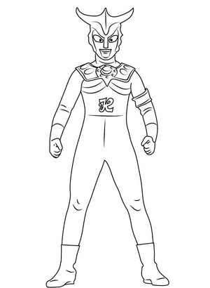 Free Ultraman Coloring Sheets for Kids