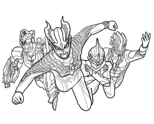 Great Ultraman Coloring Page