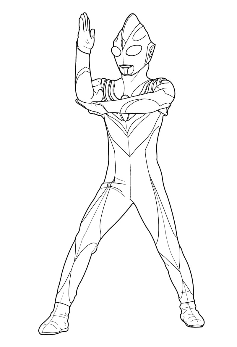 Super Ray Coloring Page