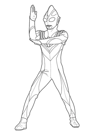Super Ray Coloring Page