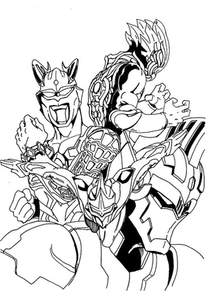 Ultraman Coloring Page 5