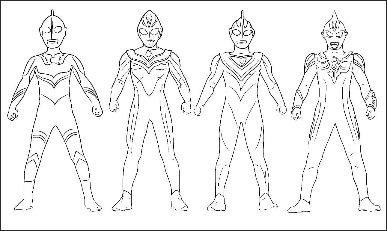 Ultraman Coloring Page 9 Coloring Page