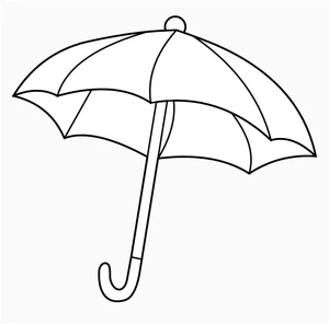 Incredible Umbrella Coloring Page