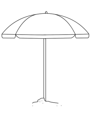 Simple Ocean Umbrella