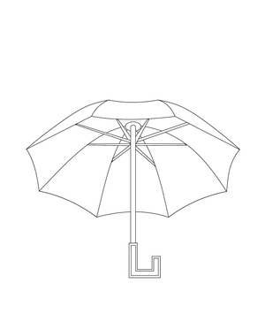 Umbrella Coloring Page
