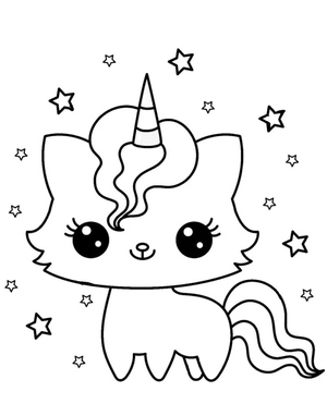 Adorable Unicorn Cat