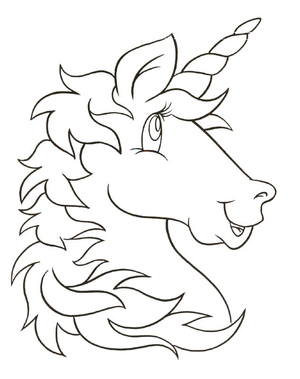 Funny Unicorn Head