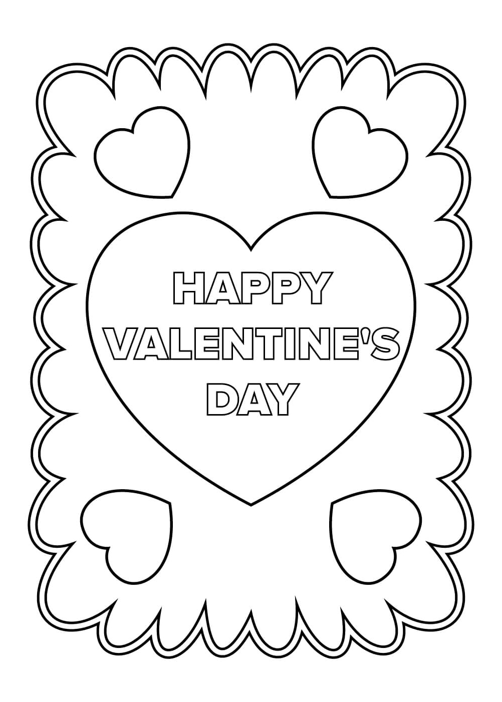 Valentine's Day greeting and avoid referring to it as a celebration of Valentine's Day Coloring Page