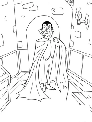 Typical Vampire Coloring Page