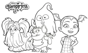 Friends in a Cozy Bond Coloring Page