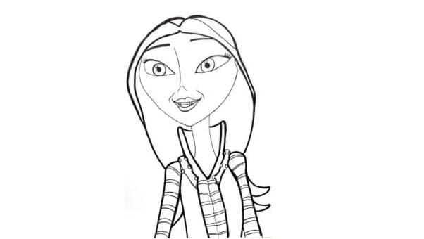 Oxana Hauntley, the mother of Vampirina Coloring Page