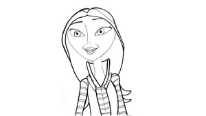Oxana Hauntley, the mother of Vampirina Coloring Page