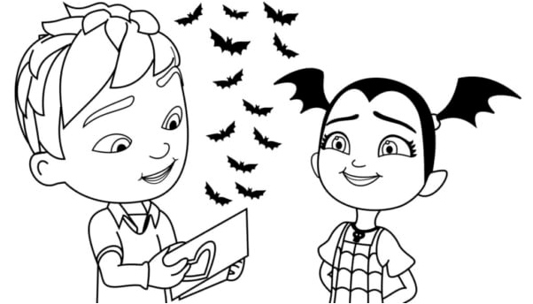 Special V Love Letters Coloring Page