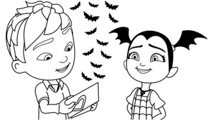 Special V Love Letters Coloring Page