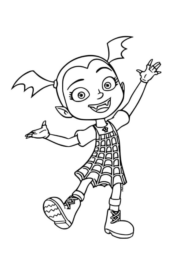 Vampires in Style Coloring Page