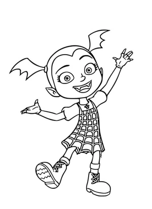 Vampires in Style Coloring Page