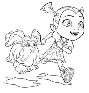 Wolfi's Morning Run Coloring Page
