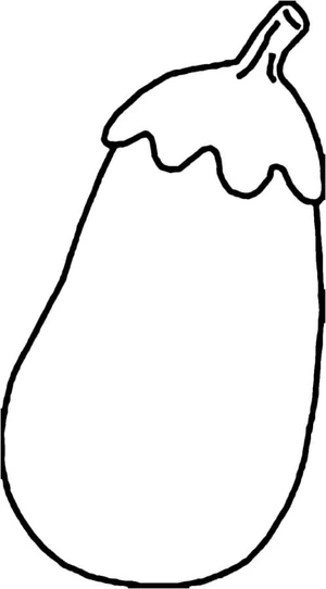 Purple Vegetable Coloring Page