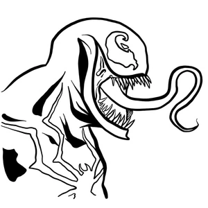 Free Venom Printable Coloring Page Coloring Page