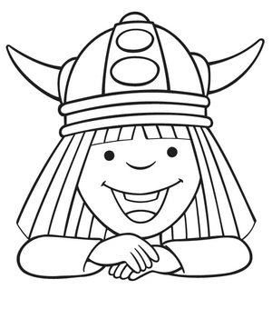 Print Vicky the Viking coloring page Coloring Page