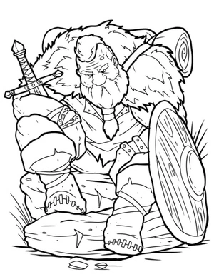 Hiking Adventure Coloring Page