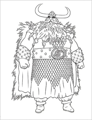 Norse King Coloring Page