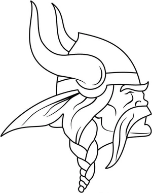 Viking Symbol - Please do not refer to it as Norse Warrior Symbol. Coloring Page