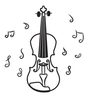 Violin Coloring Page Coloring Page