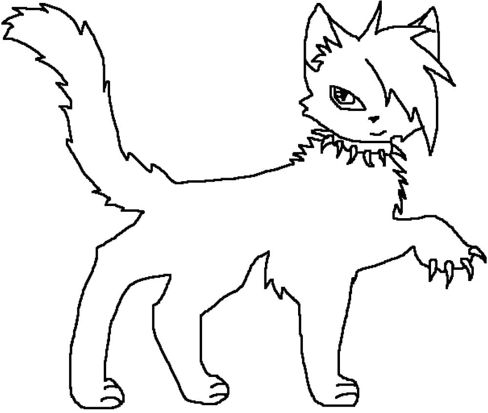 Scourge from Warriors Cats can be rewritten as “Scourge from the Warriors Cats series.” Coloring Page