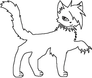 Scourge from Warriors Cats can be rewritten as “Scourge from the Warriors Cats series.” Coloring Page