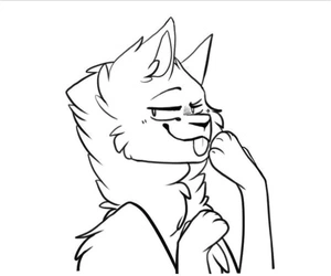 Silly Warrior Feline Coloring Page