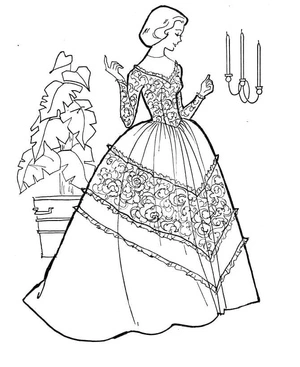 Wedding Bride Coloring Page