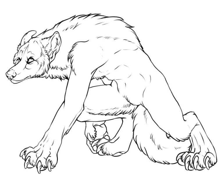 The Werewolf Coloring Page