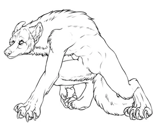 The Werewolf Coloring Page