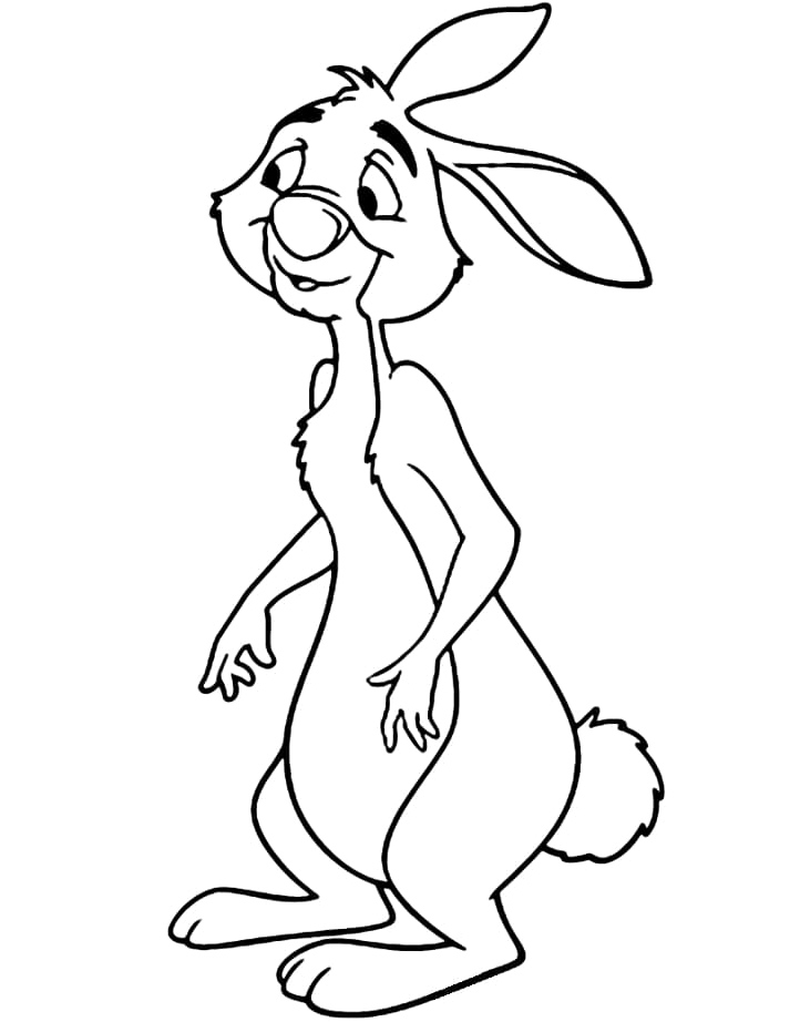 Rabbit from the Winnie the Pooh coloring page Coloring Page