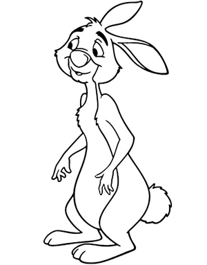 Rabbit from the Winnie the Pooh coloring page Coloring Page