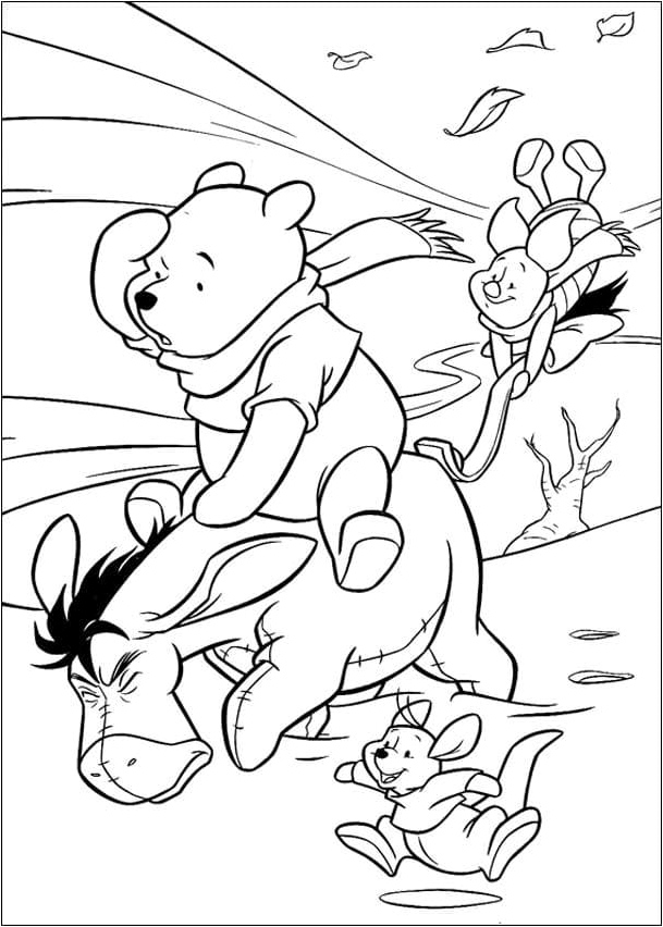 Winnie the Pooh Free Coloring Page Coloring Page