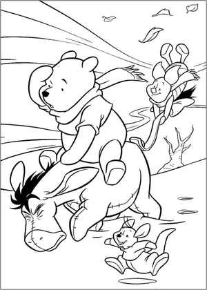 Winnie the Pooh Free Coloring Page Coloring Page