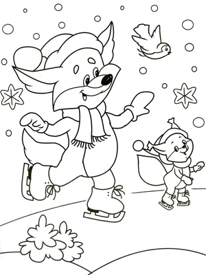 Foxes in Winter