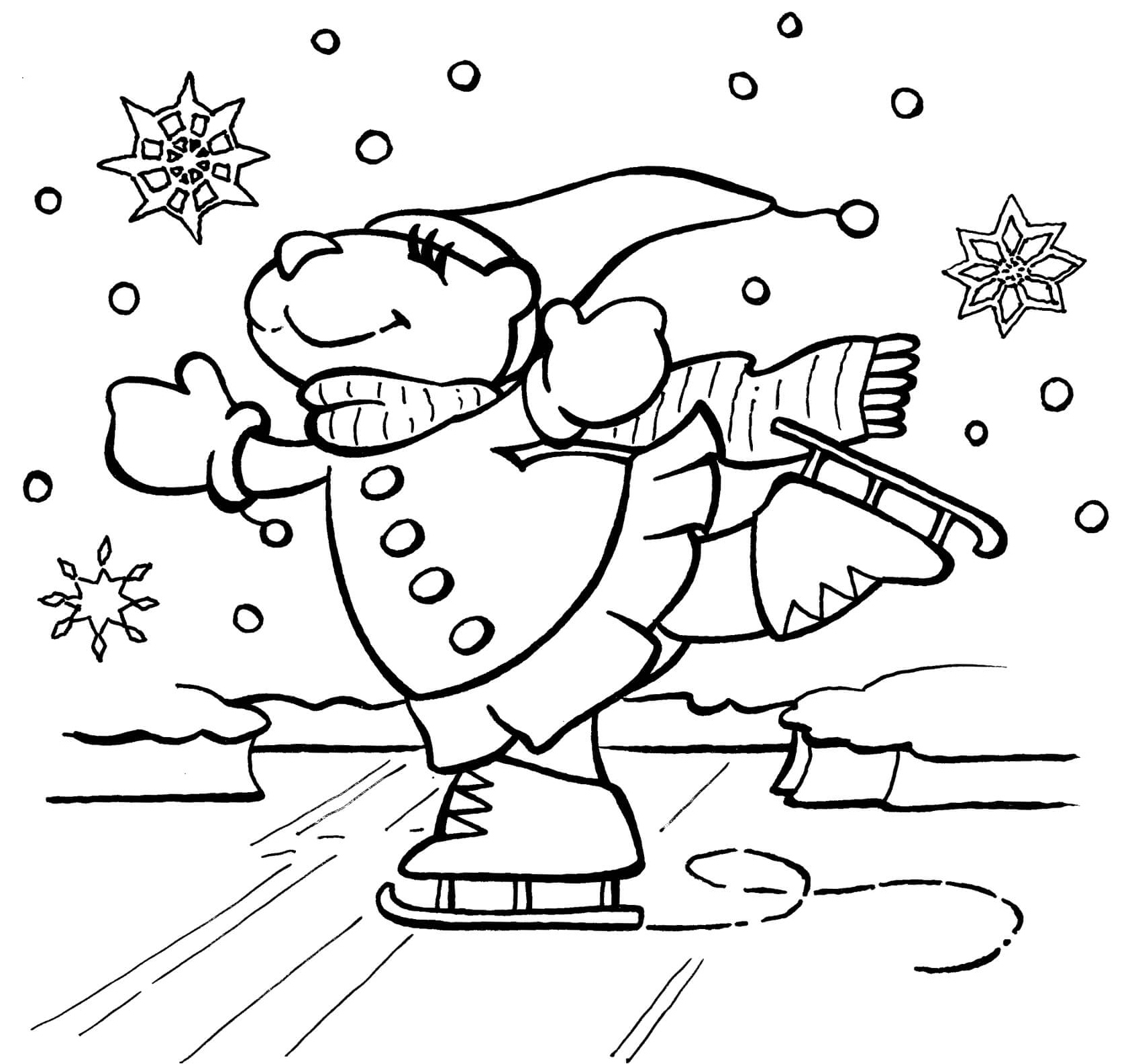 Typical Winter Coloring Page