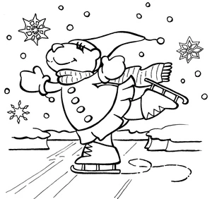 Typical Winter Coloring Page
