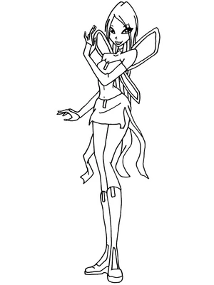 Coloring Page: Nova from Winx Club Coloring Page