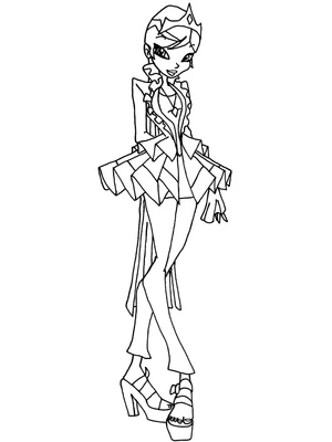 Galatea from Winx Club Coloring Page