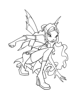 Princess Layla Coloring Page
