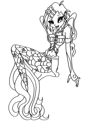 Tecna Coloring Page - Free Printable Winx Club