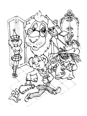 Enchanted Land of Oz Coloring Page