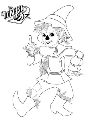 Merry Hay Man Coloring Page