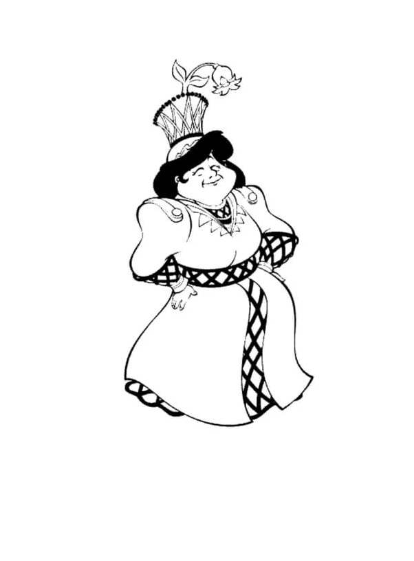 Villina, a kind sorceress wearing a hat Coloring Page